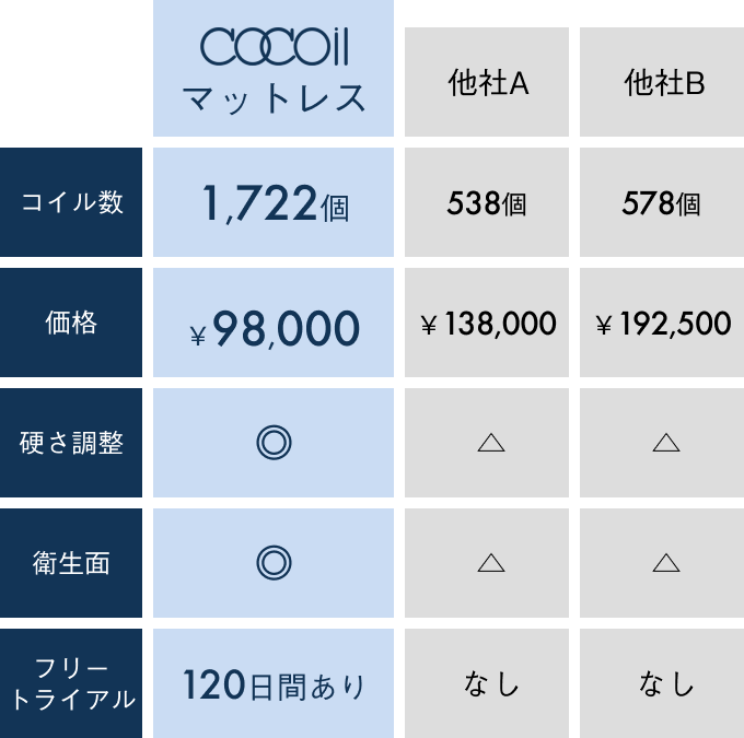 他社比較表詳細